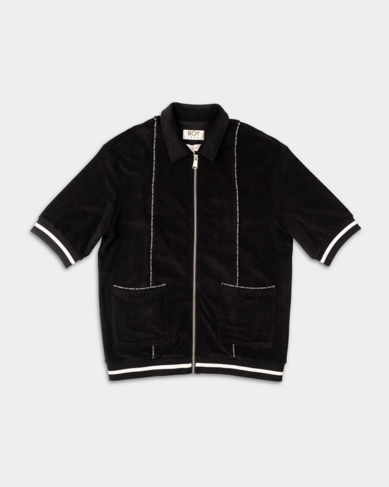 Boy London Men's Zipped Terry Shirt Black